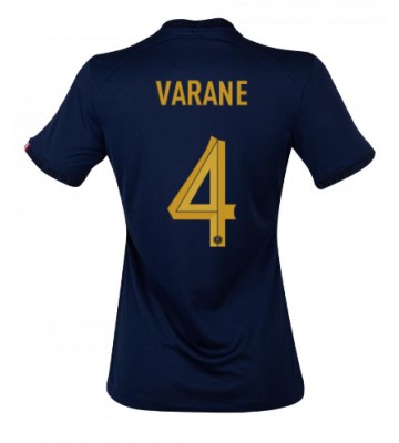 Frankrike Raphael Varane #4 Hemmatröja Kvinnor VM 2022 Kortärmad